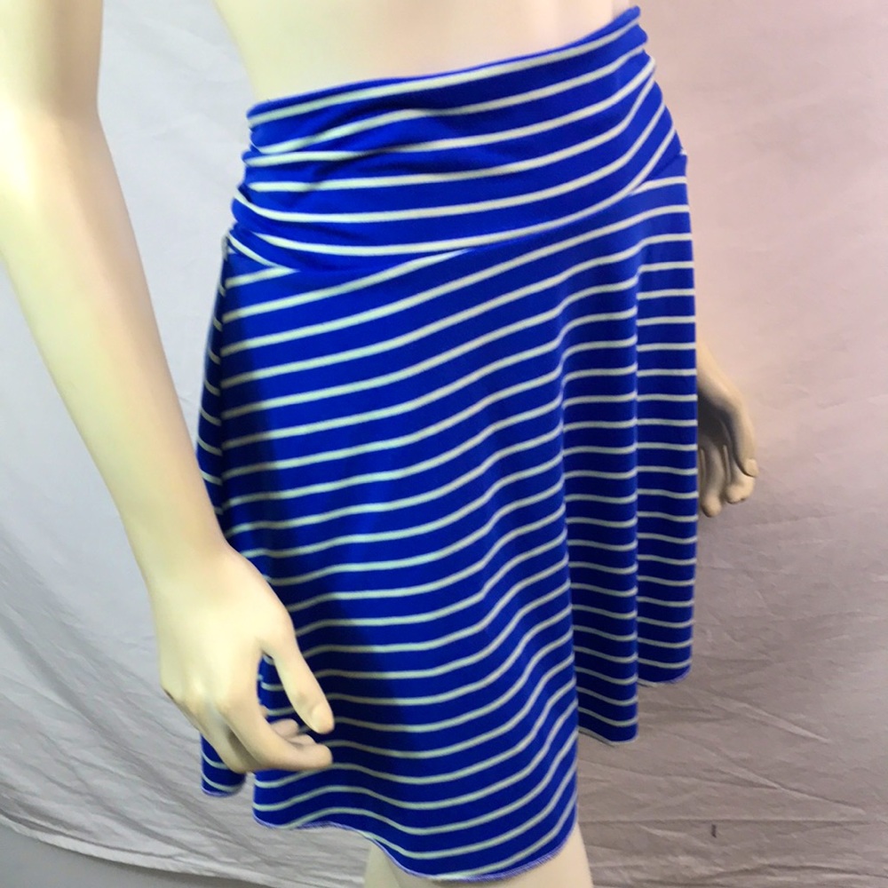 Soybu skirt blue striped, size M, EUC